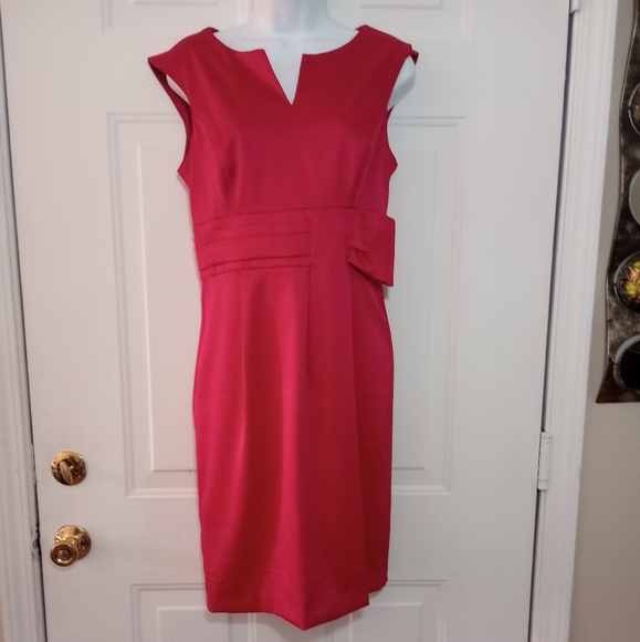 London Time Fushia Dress. Size 8 - Picture 1 of 13